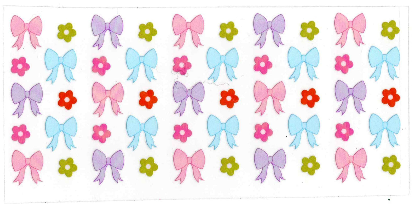 #19. Colorful Bow and Flowers