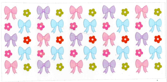 #19. Colorful Bow and Flowers