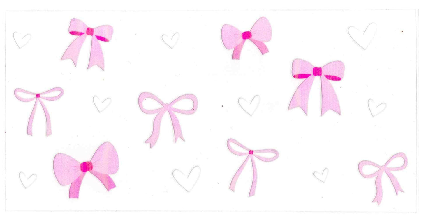 #22. Light Pink Bows and White Hearts
