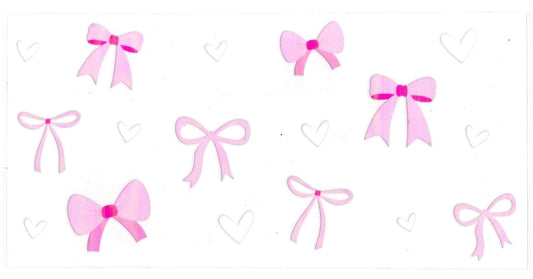#22. Light Pink Bows and White Hearts