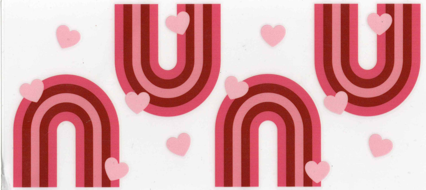 #78. Red Rainbow/hearts