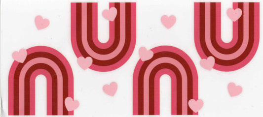 #78. Red Rainbow/hearts