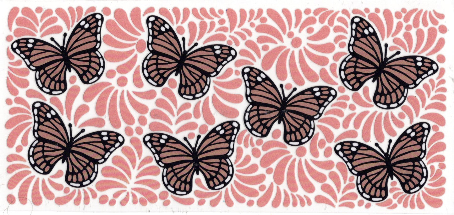 159B. Butterflies - Peach/Tan