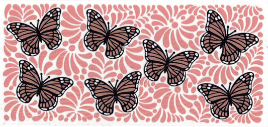 159B. Butterflies - Peach/Tan