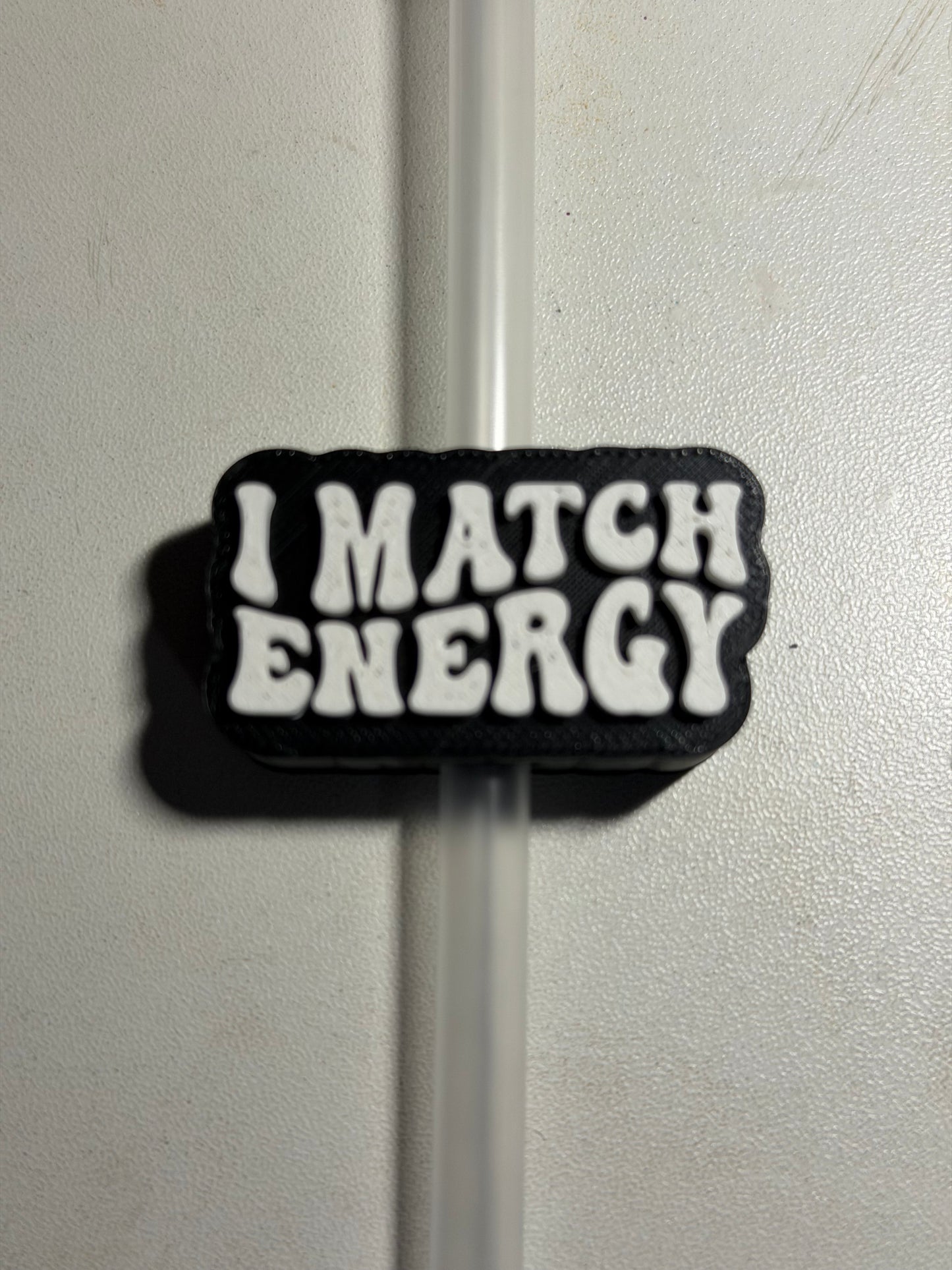 I Match Energy Straw Topper